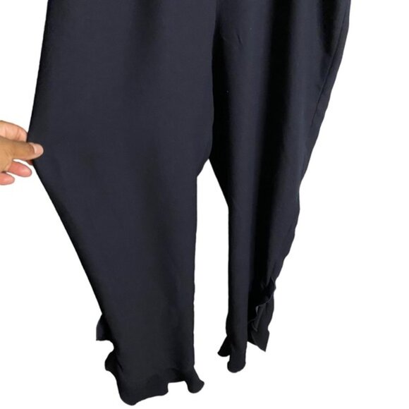 Zara Women's Navy Frilled Leg Sash Waist Sleeveless Jumpsuit - Picture 5 of 11